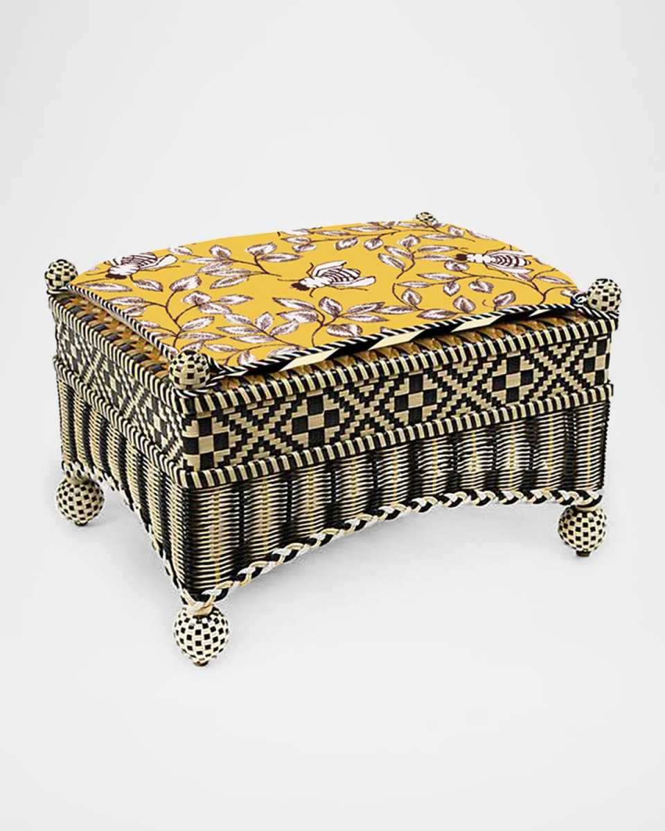 Queen Bee Courtyard Outdoor Ottoman